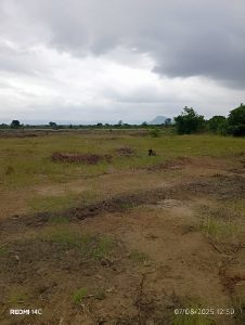 Aerial view of affordable land for sale at Asutsuare Loum Junction Greater Accra Ghana