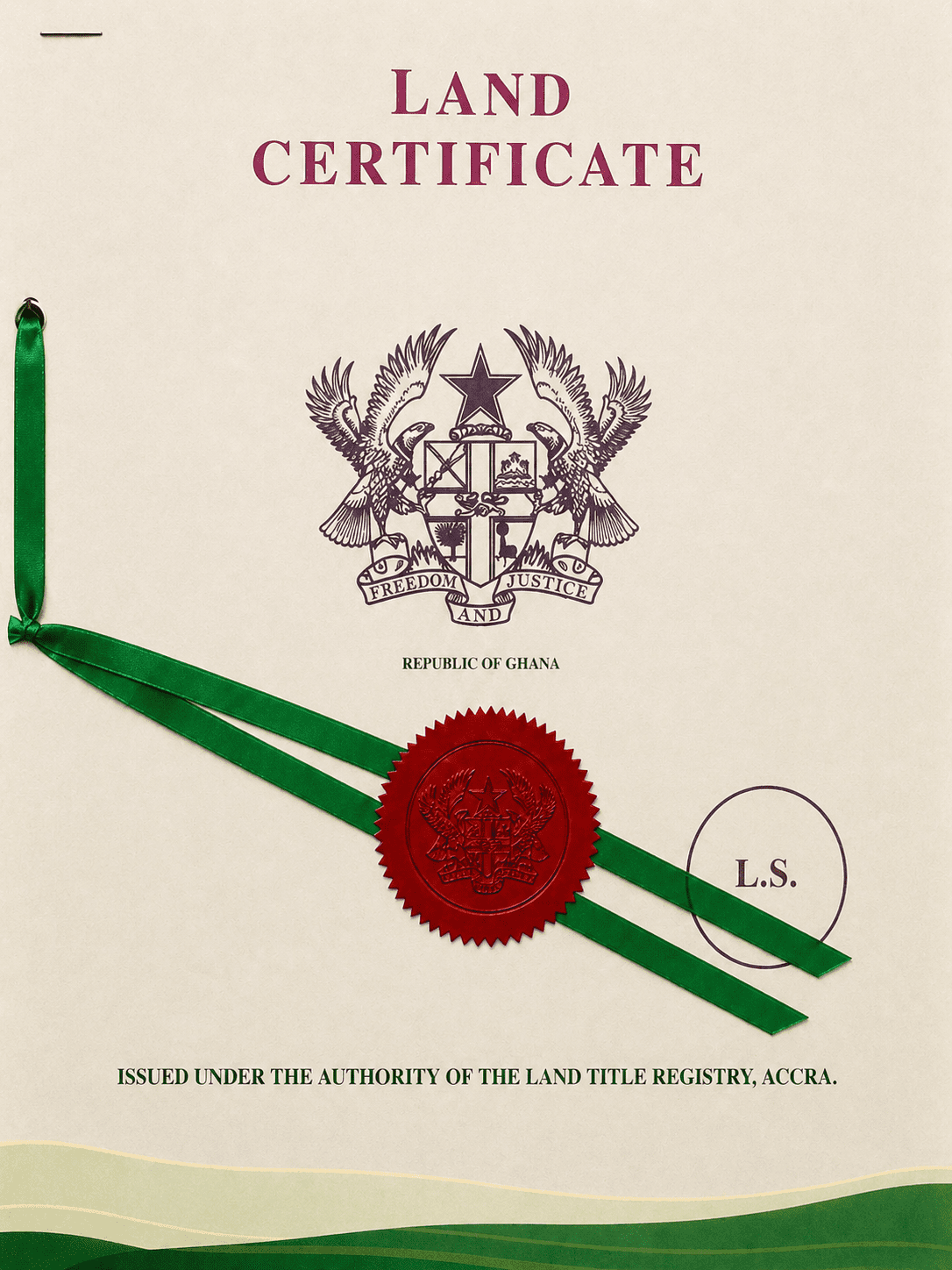 Ocean View Properties Ghana Land Registration Document