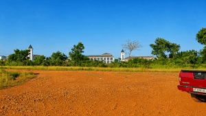 Road access to land for sale behind UHAS Volta Region
